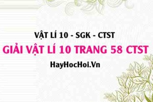 Giải Vật lí 10 trang 59 Chân trời sáng tạo SGK